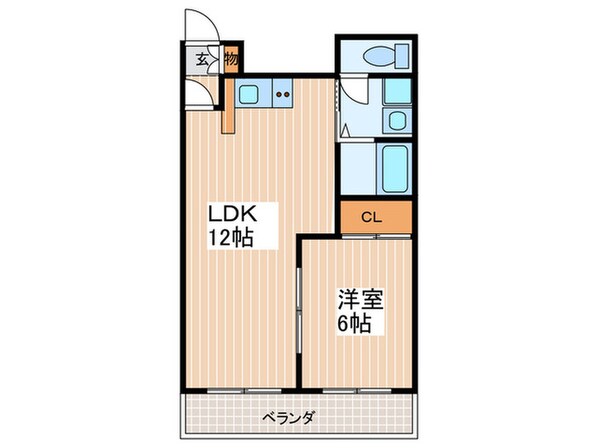 サテライト観音の物件間取画像